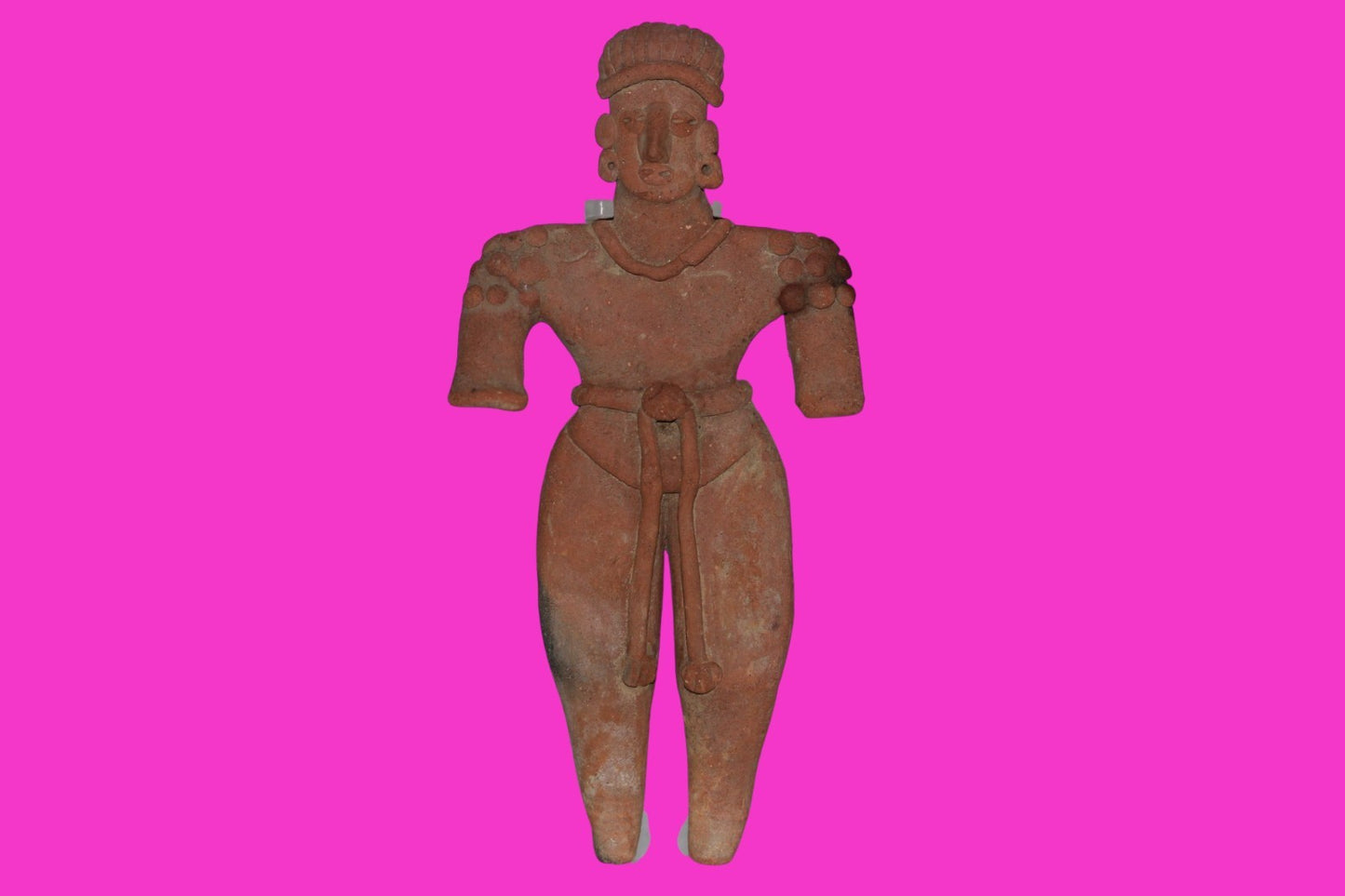 Pre Columbian Artifact 6 Inch Shaman Tomb Figure Colima Mexico 100 BC COA 239