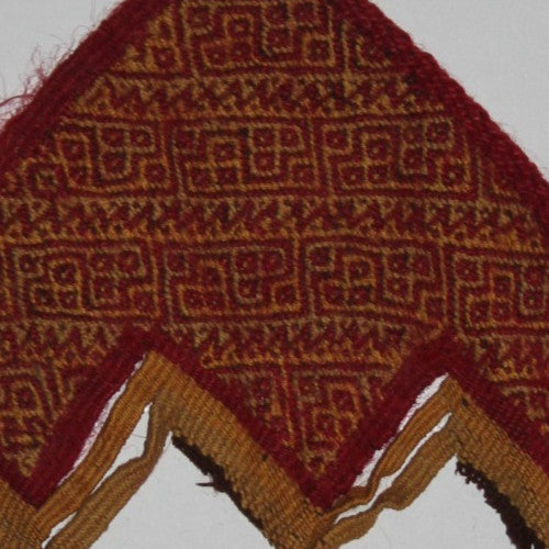 Pre Columbian Artifact Authentic Frameable Textile Border Chancay Peru COA 17