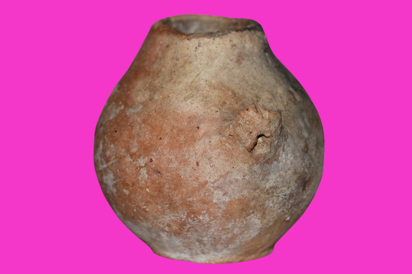 Ancient Holy Land Artifact 5500 Year Old Jar Before Abraham 3500 BC COA J144
