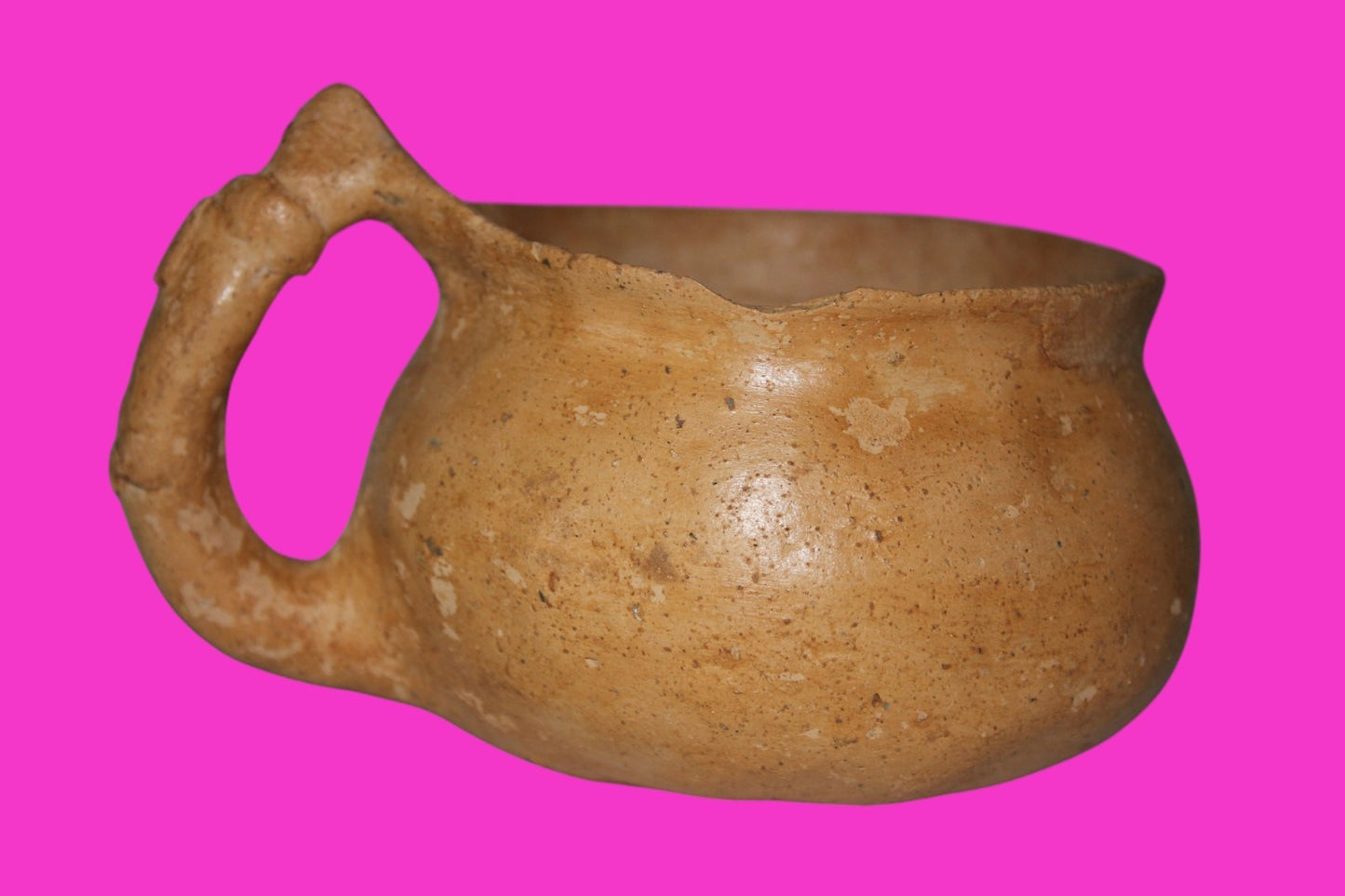 Holy Land Authentic Artifact 4000 Year Old Cup Time of Abraham 2000 BC COA J117