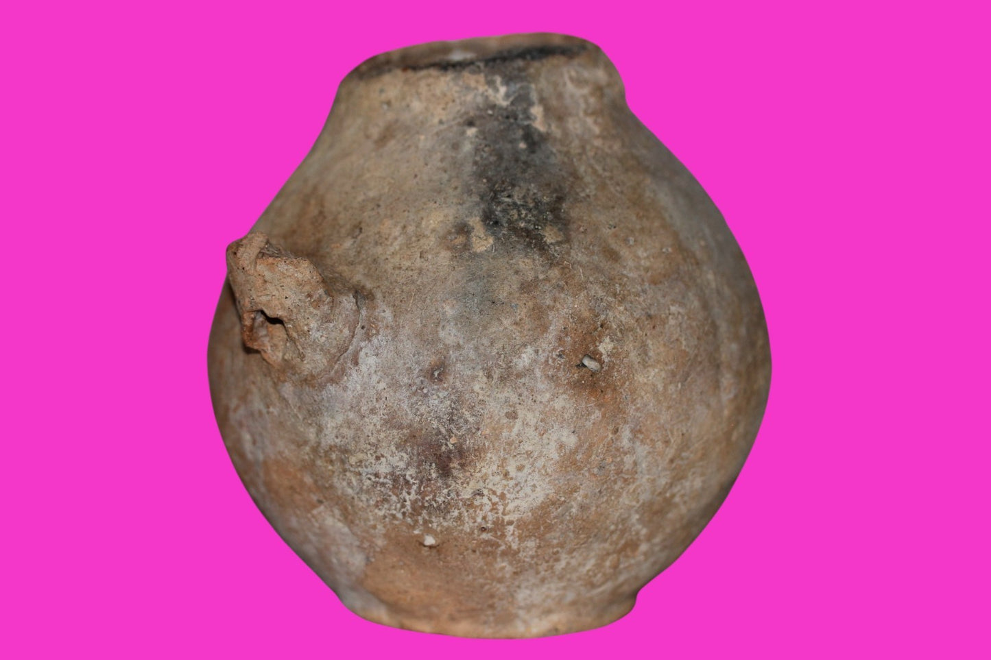 Ancient Holy Land Artifact 5500 Year Old Jar Before Abraham 3500 BC COA J144