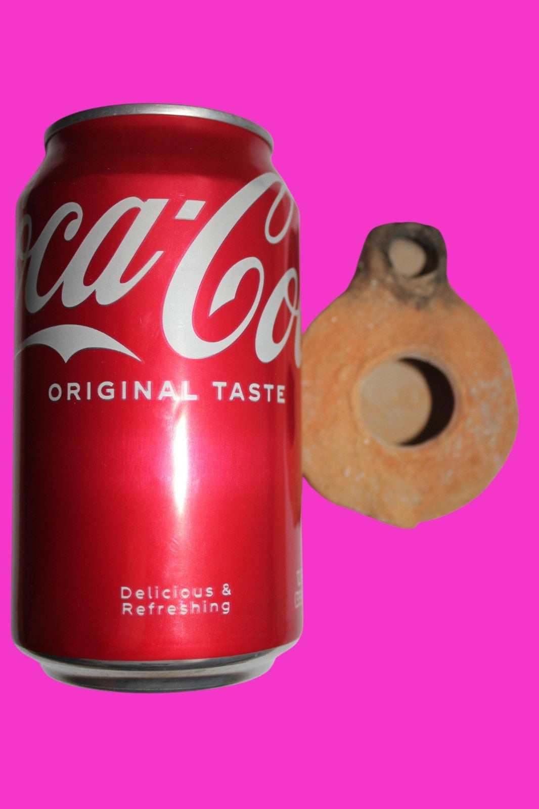 Ancient Holy Land Oil Lamp Artifact Jesus Christ Home Land 100BC-100AD COA 48