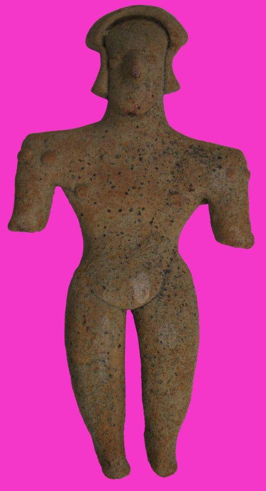 Pre Columbian Artifact 6 in Female Shaft Tomb Figure Colima Mexico 100BC COA 279