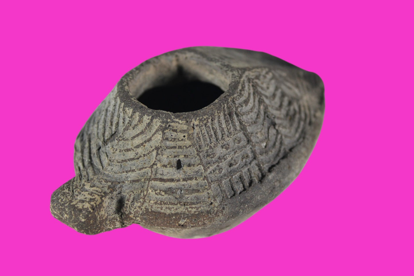 Ancient Holy Land Oil Lamp Artifact Jesus Christ Home Israel 300-600 AD COA 103