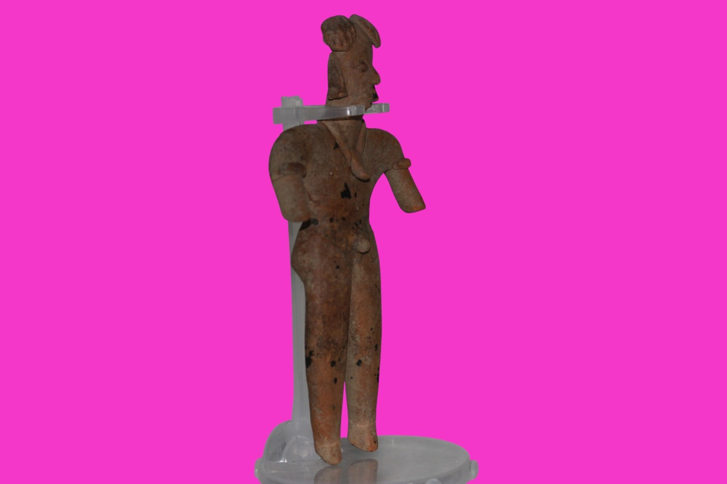 Pre Columbian Artifact 6 Inch Shaft Tomb Figure Colima Mexico 100 BC COA 235