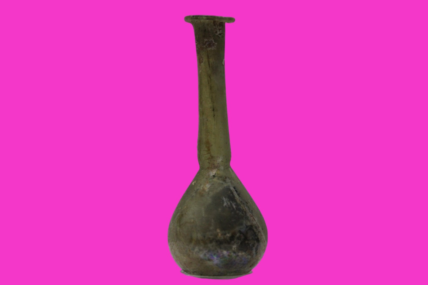 Authentic Ancient Holy Land Artifact Glass Bottle 100-300 AD Roman Era COA J20