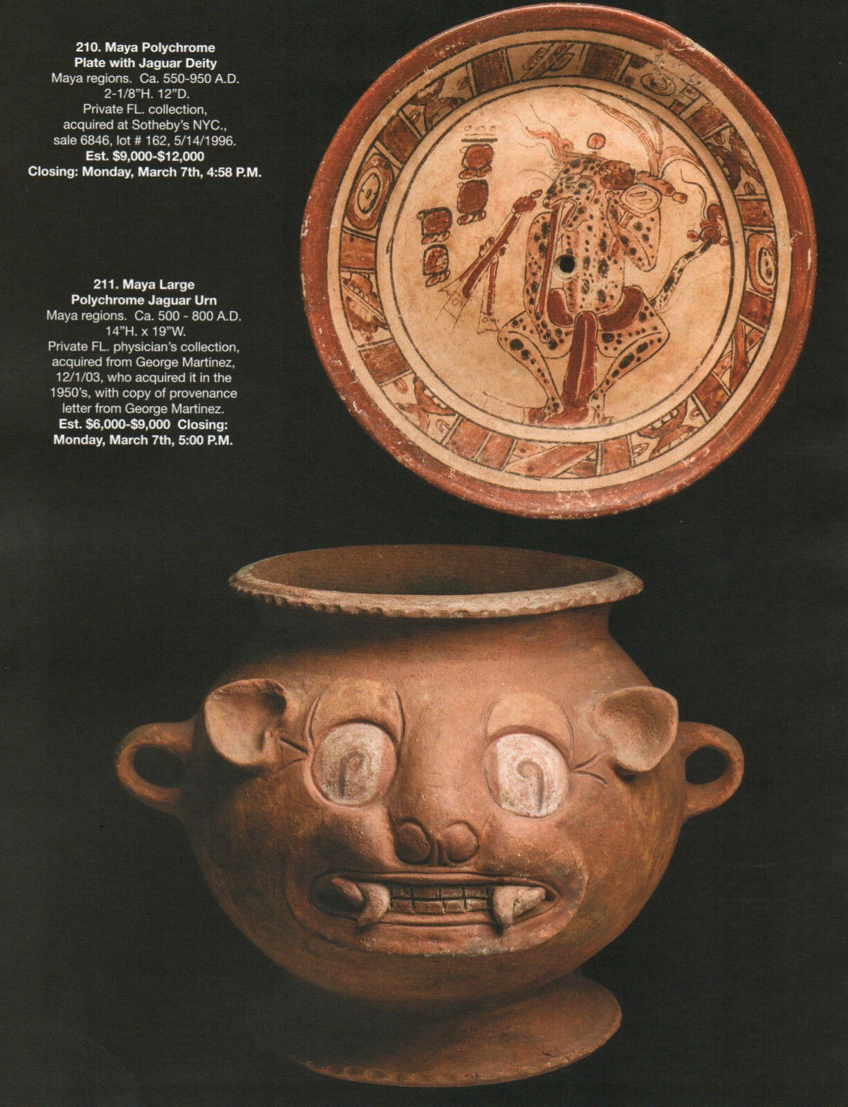 Pre Columbian Artifacts Price & Value Guide Arte Primitivo Auction Catalog #105