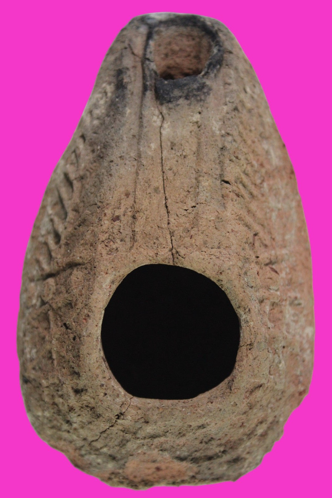 Ancient Holy Land Oil Lamp Artifact Jesus Christ Home Israel 300-600 AD COA 78