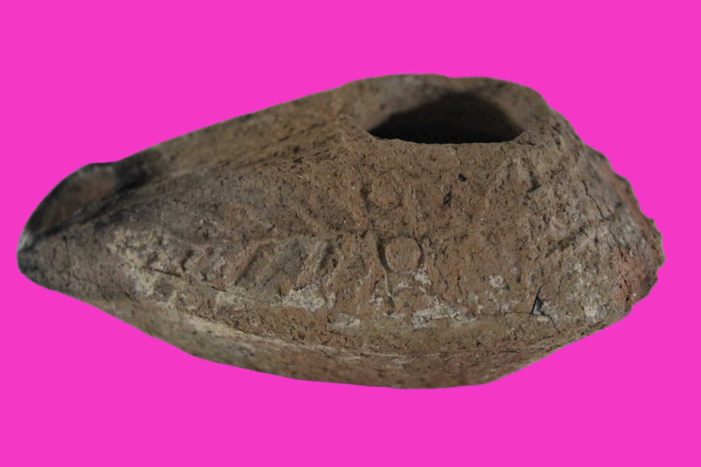 Ancient Holy Land Oil Lamp Artifact Jesus Christ Home Israel 300-600 AD COA 78