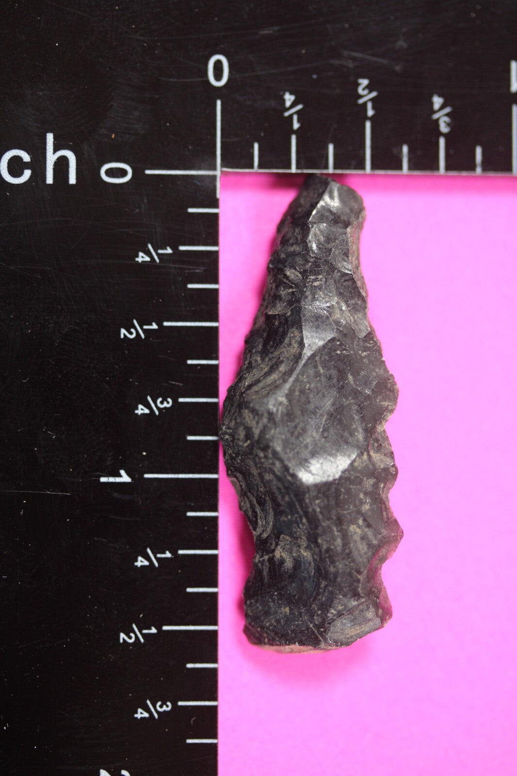 Pre Columbian Artifact Authentic Aztec Arrowhead Battle of Mexico City COA 70