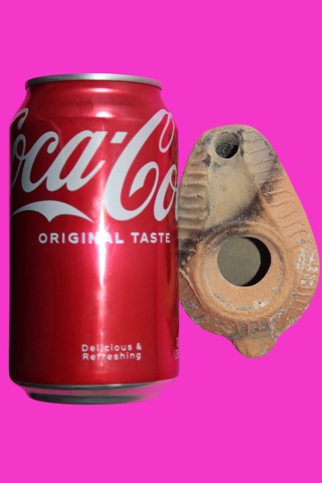 Ancient Holy Land Oil Lamp Artifact Jesus Christ Homeland 100BC-400AD COA 15