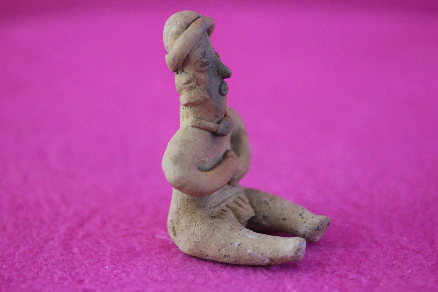 Pre Columbian Artifact Authentic Rare Seated Tomb Figure Colima Mexico COA 189