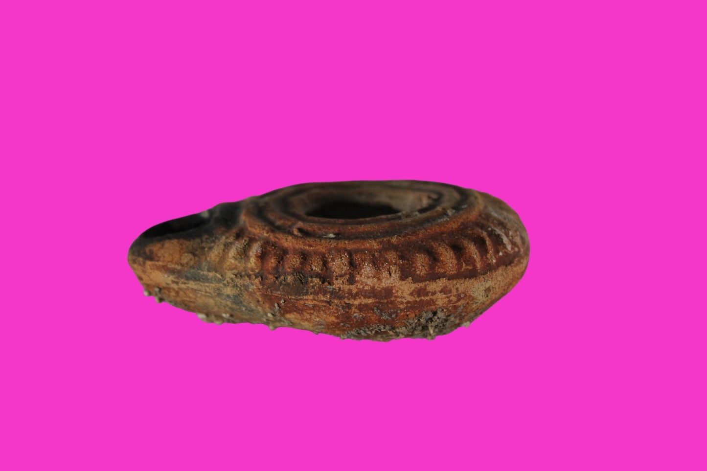 Ancient Holy Land Oil Lamp Artifact Jesus Christ Homeland 100BC-400AD COA 23