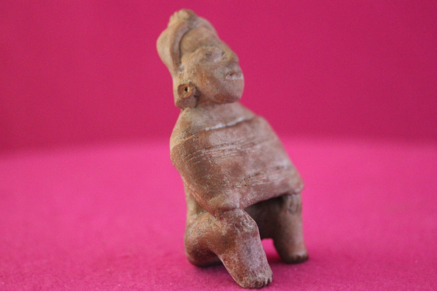 Authentic Pre Columbian Artifact Rare Skirted Tomb Figure Colima Mexico COA 180