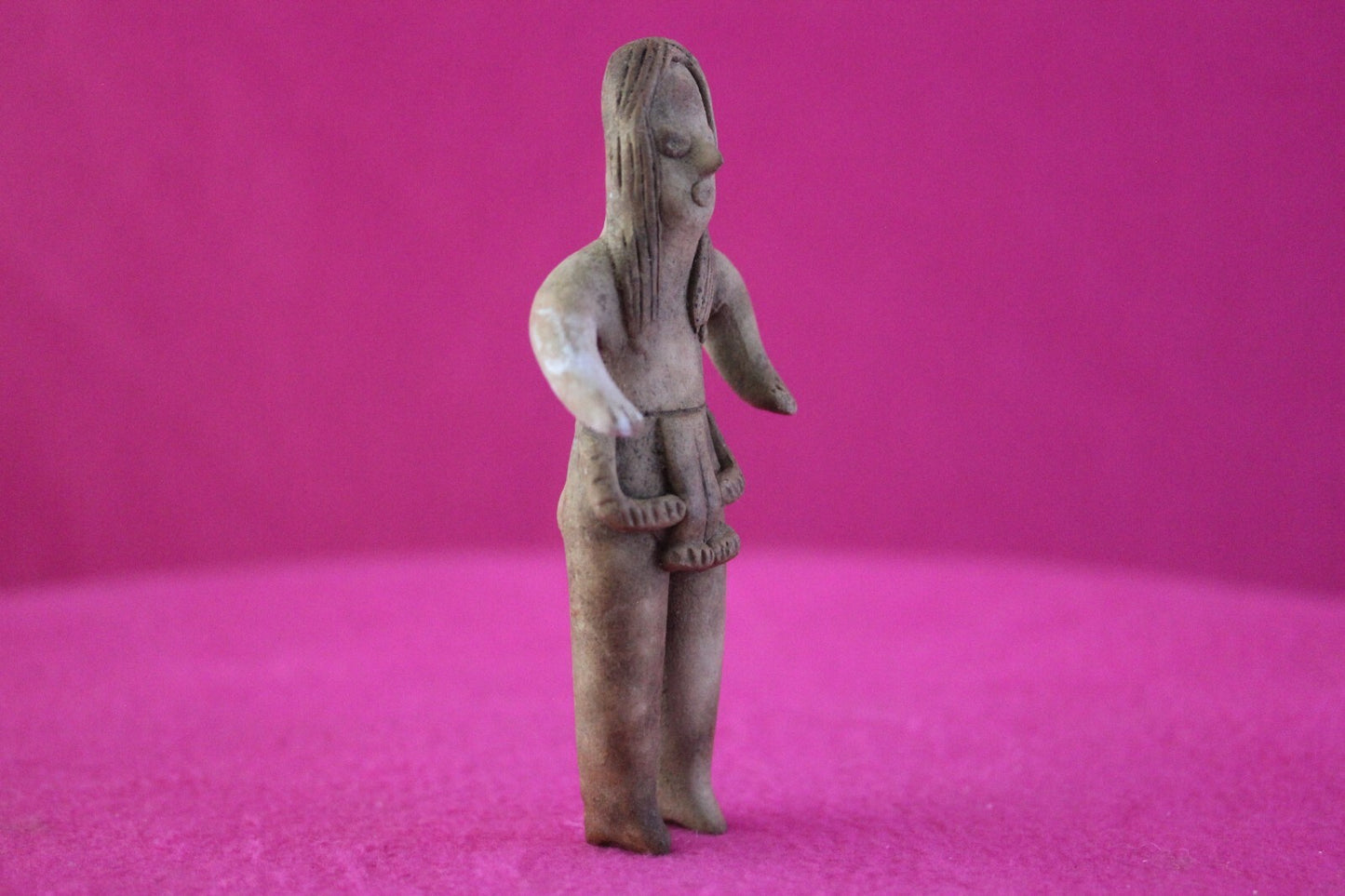 Authentic Pre Columbian Artifact Tomb Figure Colima Mexico 100 BC-250 AD COA 166
