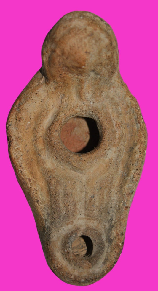 Jesus Christ Homeland Oil Lamp Authentic Holy Land Artifact 100-400 AD COA J122