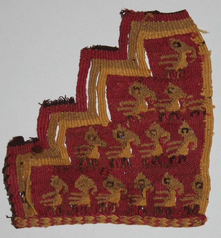 Authentic Pre Columbian Artifact Frameable Textile Border Chancay Peru COA 06