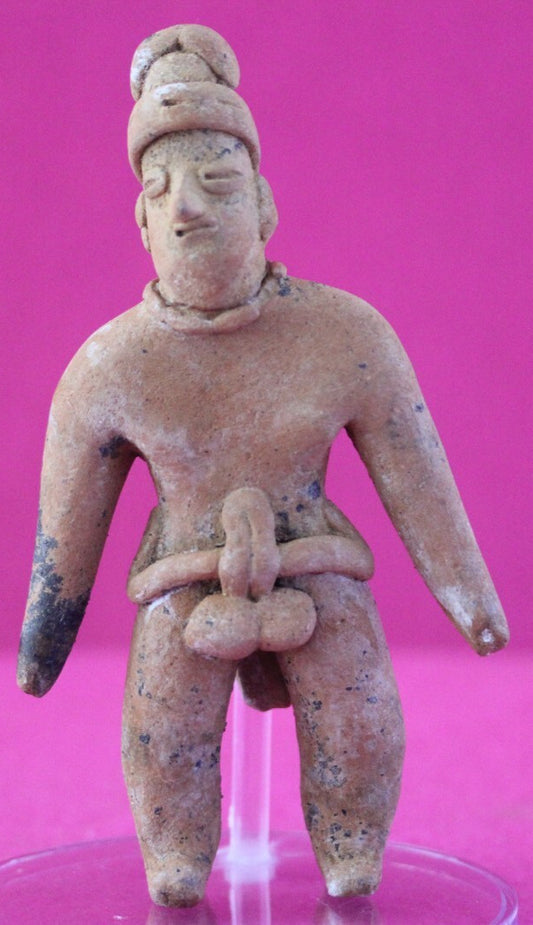 Authentic Pre Columbian Artifact Tomb Figure Colima Mexico 100 BC-250 AD COA 163