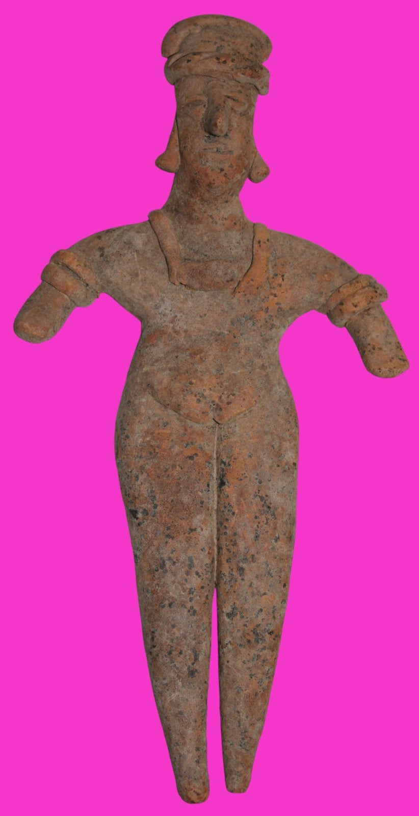 Pre Columbian Artifact 7 inch Female Tomb Figure Colima Mexico 100BC COA 252