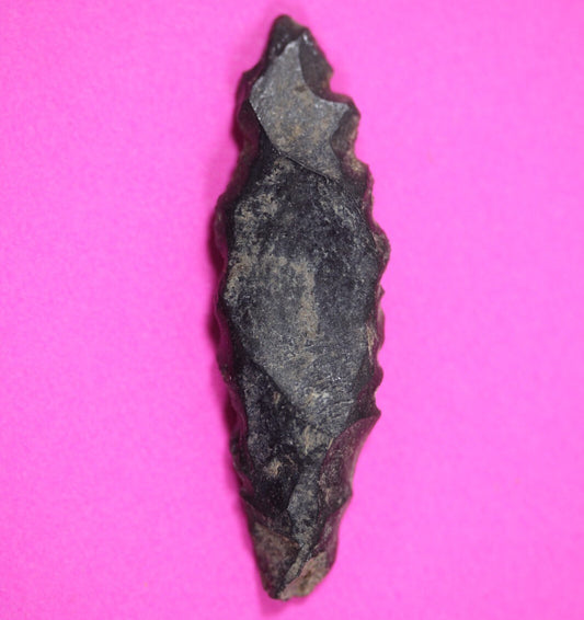 Pre Columbian Artifact Authentic Aztec Arrowhead Battle of Mexico City COA 71