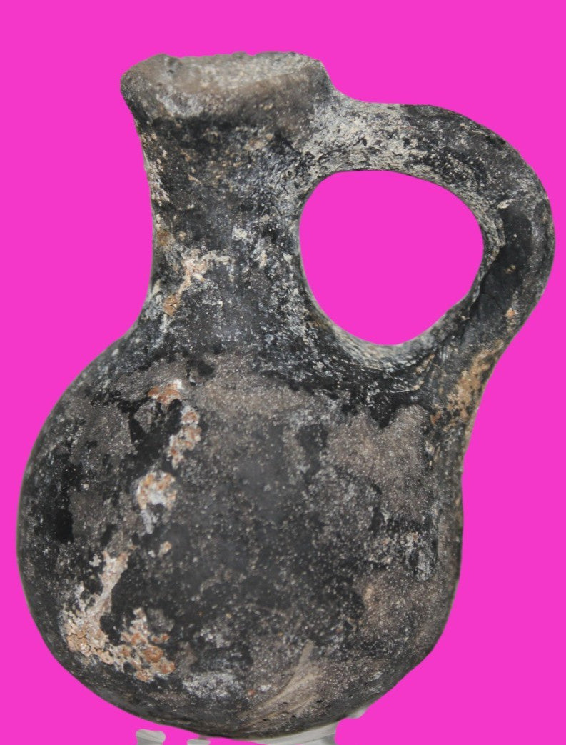 Ancient Holy Land Artifact King David Mini Jugglet Christ Home Land 1000BC COA 4