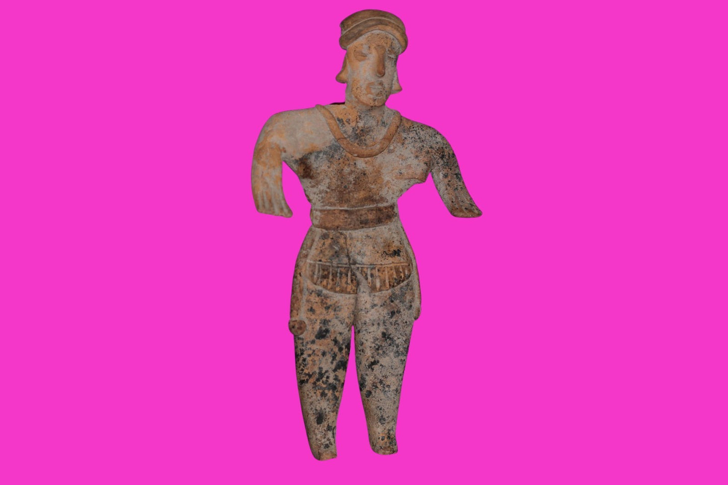 Pre Columbian Artifact 7 Inch Female Tomb Figure Colima Mexico 100 BC COA 247