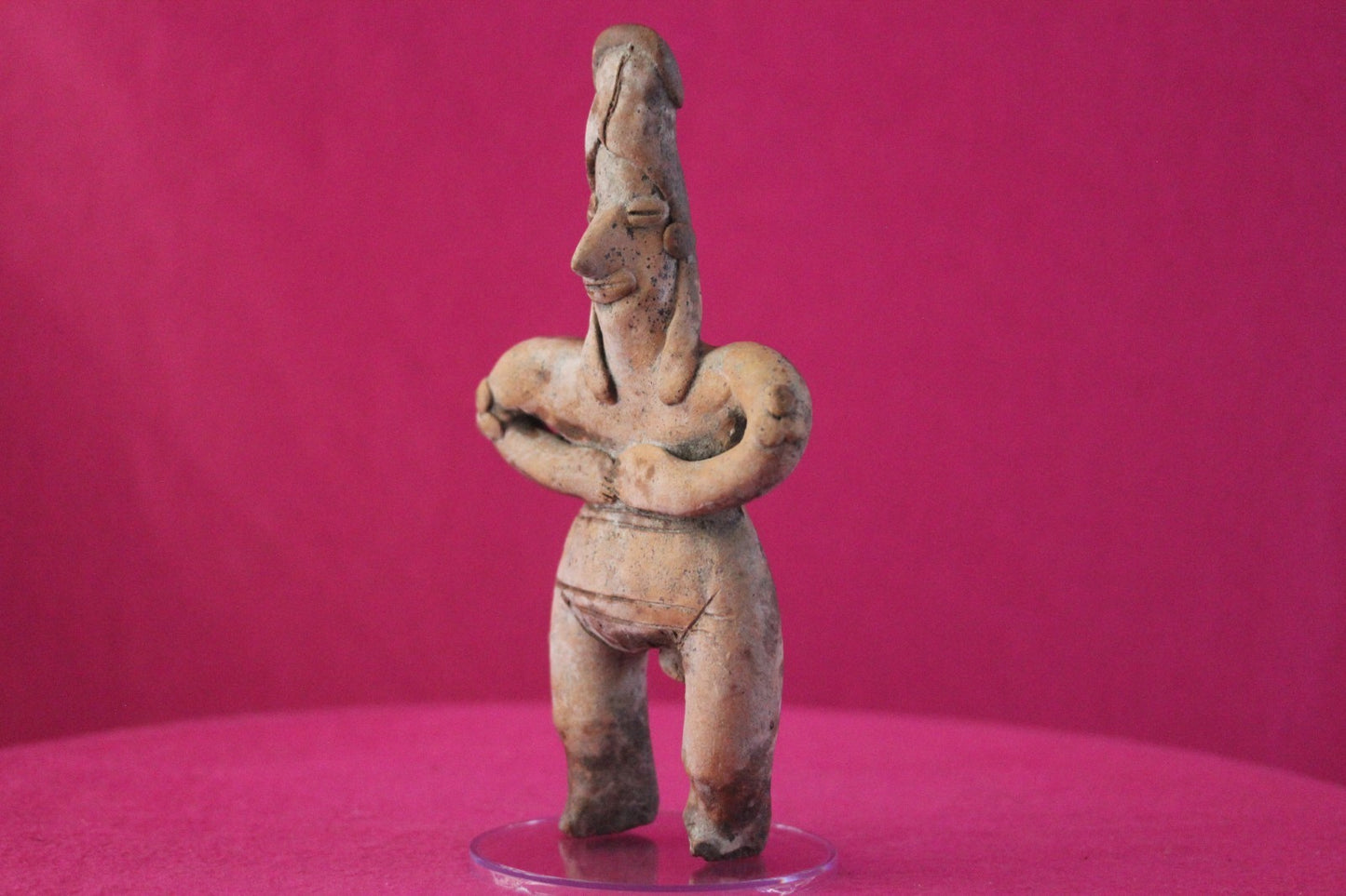 Pre Columbian Authentic Artifact Female Shaman Tomb Figure Colima Mexico COA 198