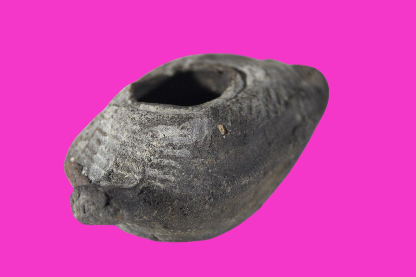 Ancient Holy Land Oil Lamp Artifact Jesus Christ Home Israel 300-600 AD COA 73