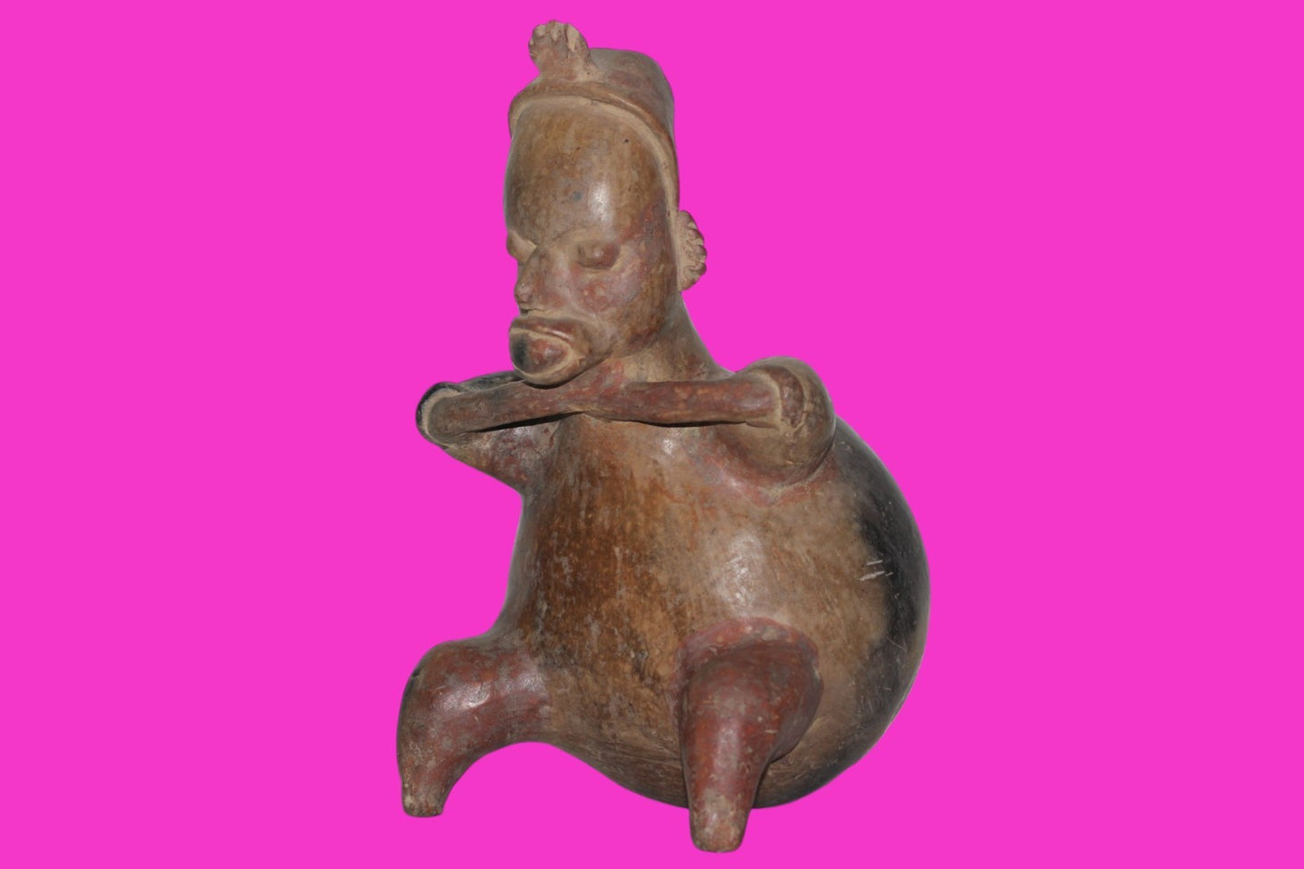 Pre Columbian Artifact Authentic Bloated Figure Jalisco Mexico 300 BC COA 218