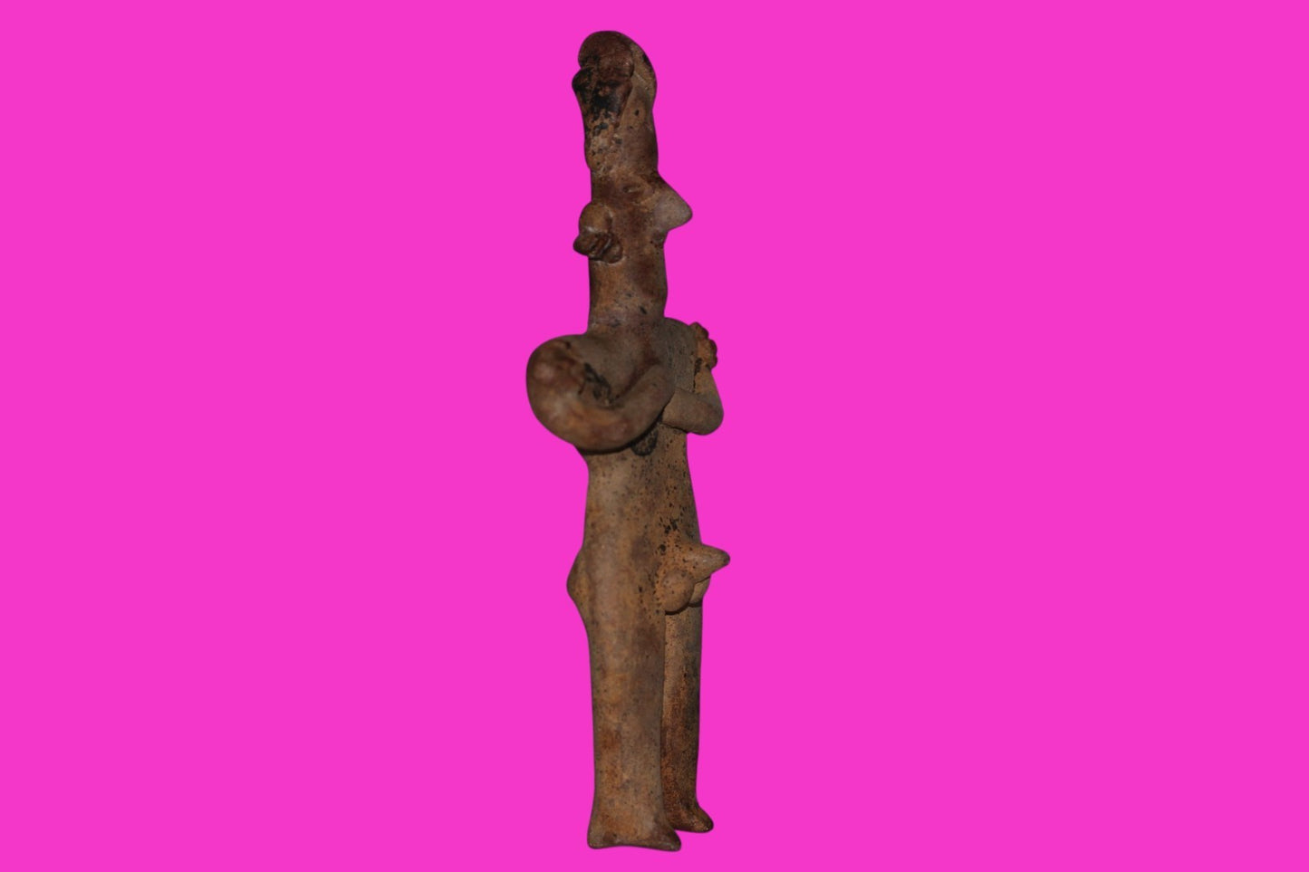 Pre Columbian Authentic Artifact Male Shaman Tomb Figure Colima Mexico COA 18