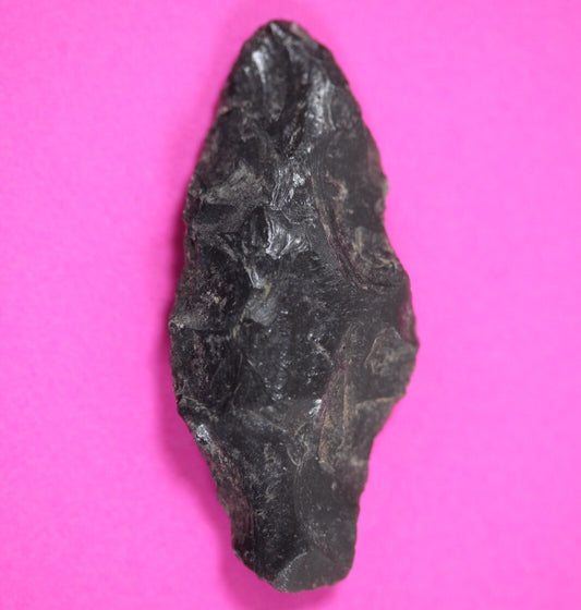 Authentic Pre Columbian Artifact Aztec Arrowhead Battle of Mexico City COA 87