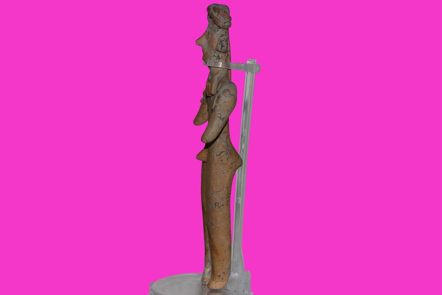 Pre Columbian Artifact 8 Inch Shaman Tomb Figure Colima Mexico 100 BC COA 249