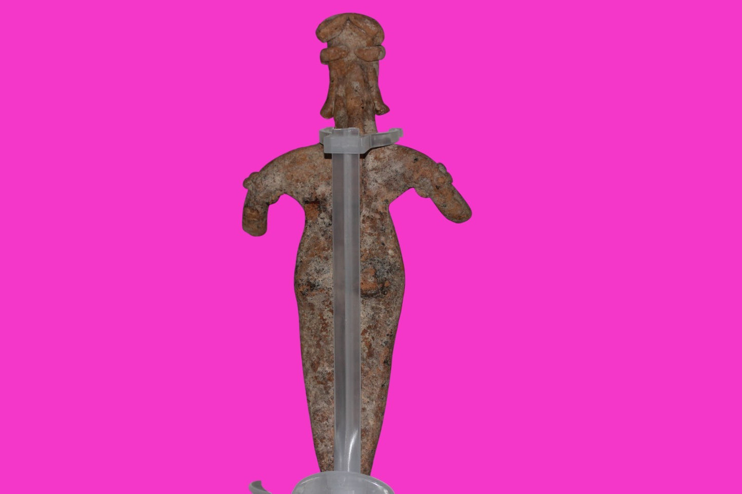 Pre Columbian Artifact 7 inch Female Tomb Figure Colima Mexico 100BC COA 252