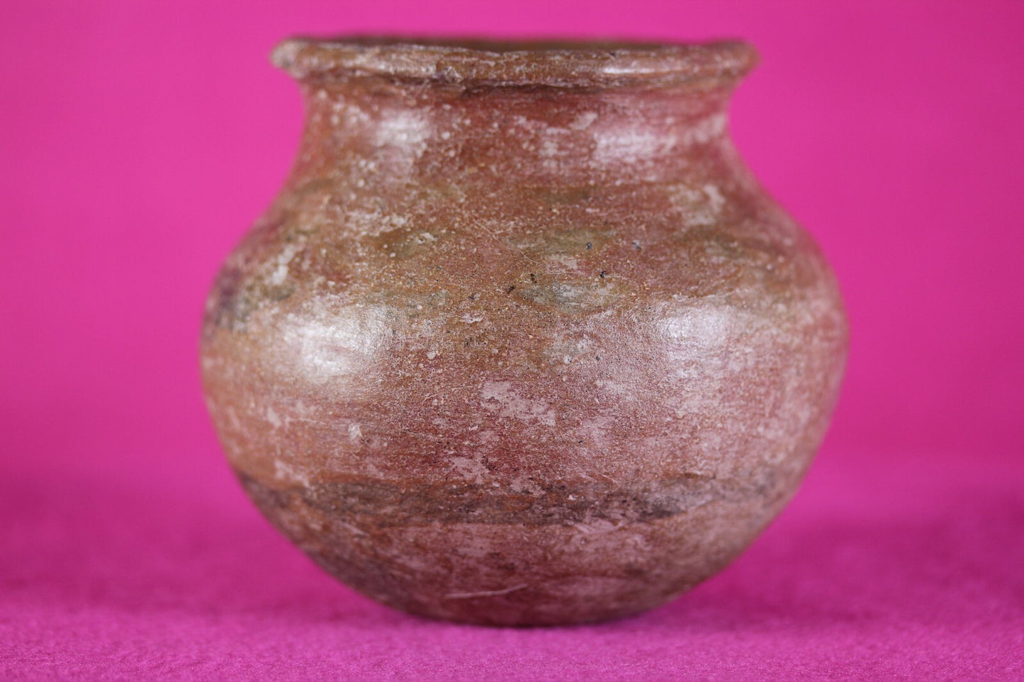 Pre Columbian Artifact Colima 300 BC-300 AD Red Jar Guaranteed Authentic COA J57
