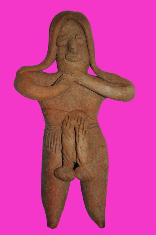 Pre Columbian Authentic Artifact Pretty Lady Tomb Figure Colima Mexico COA 13