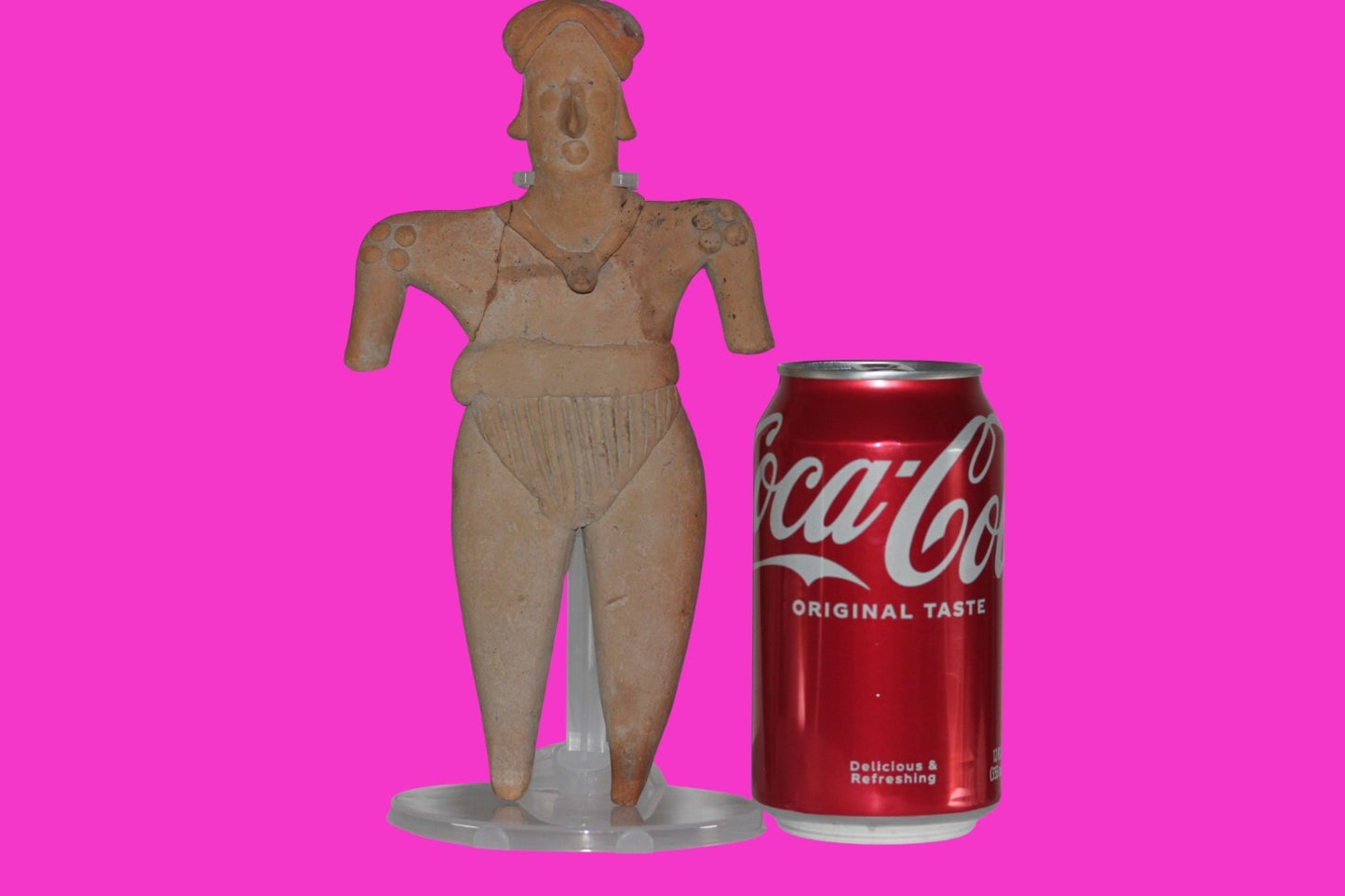 Pre Columbian Artifact 8 Inch Shaman Tomb Figure Colima Mexico 100 BC COA 236