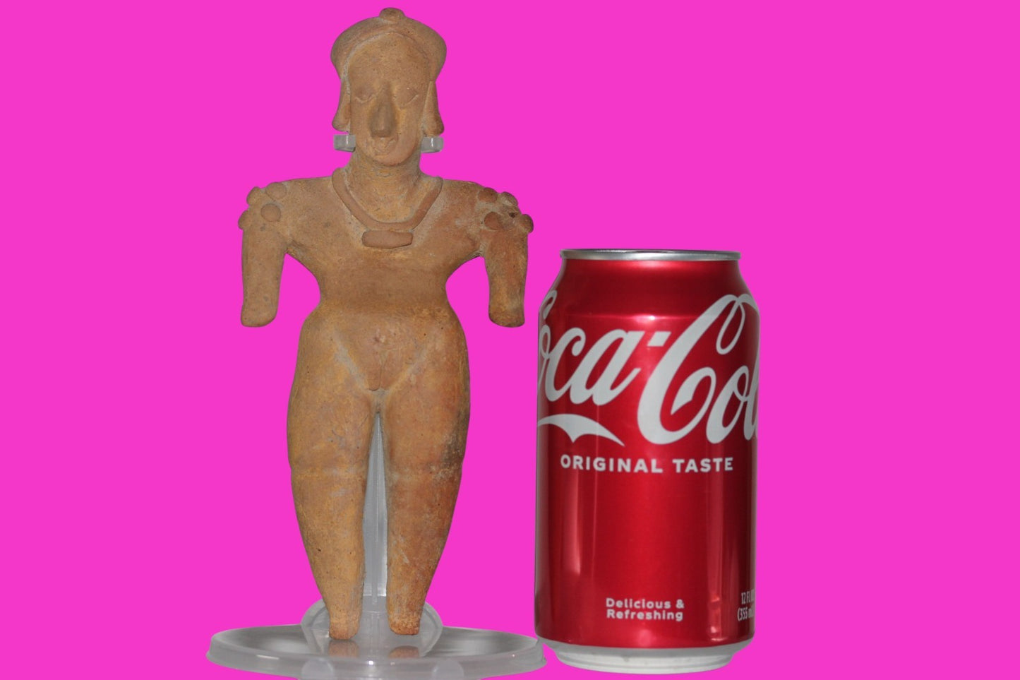 Pre Columbian Artifact 7in Female Shaman Tomb Figure Colima Mexico 100BC COA 251