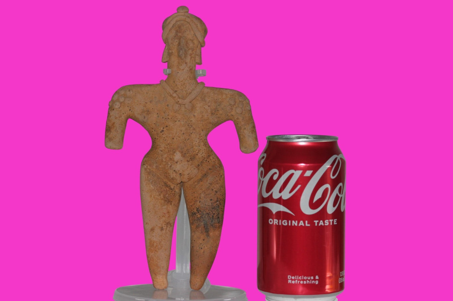 Pre Columbian Artifact BIG Female Shaman Tomb Figure Colima Mexico 100BC COA 237