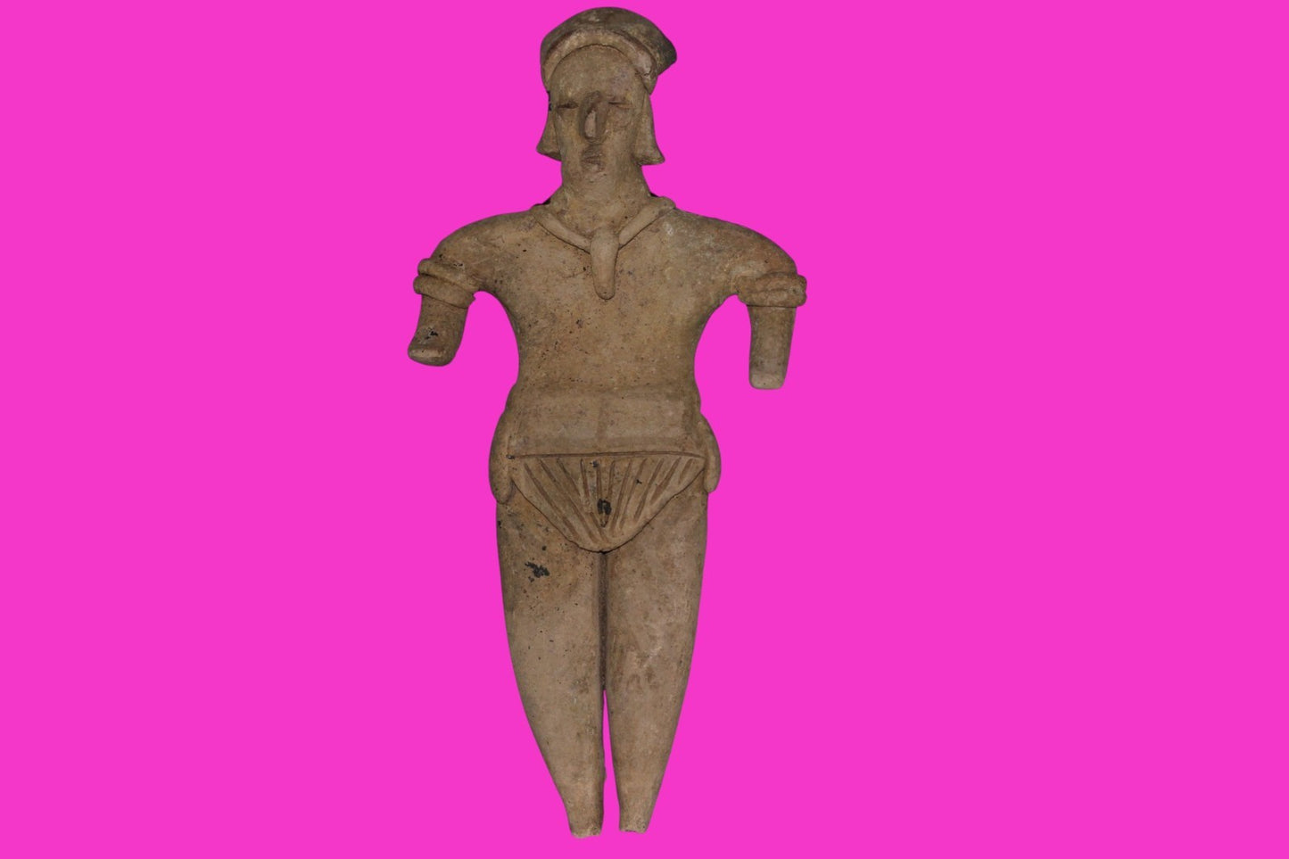 Pre Columbian Artifact 6 Inch Shaft Tomb Figure Colima Mexico 100 BC COA 245