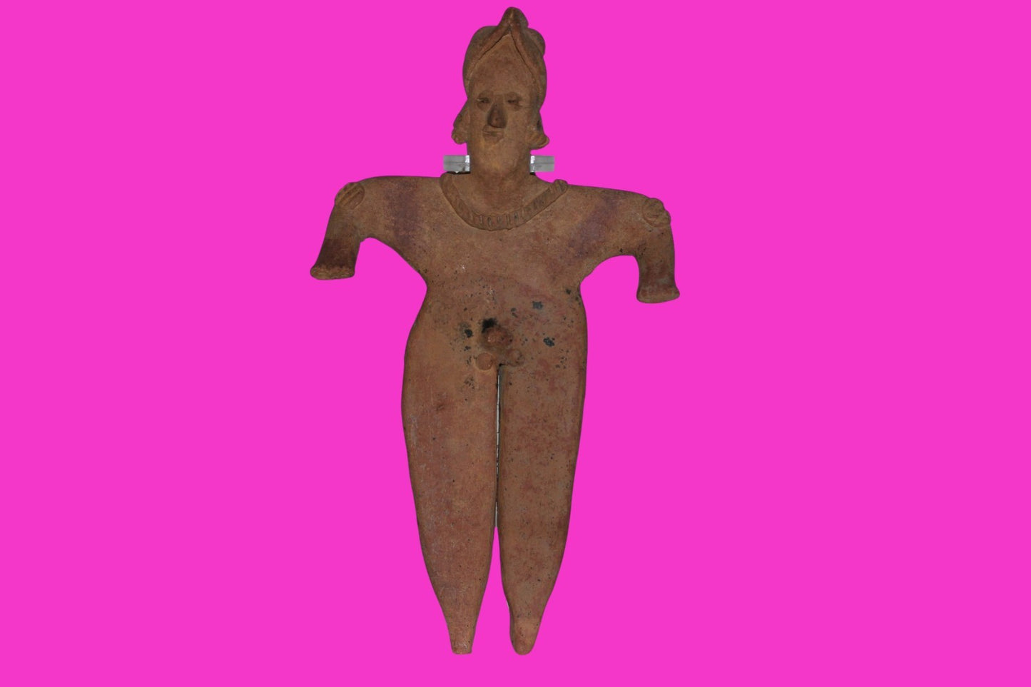 Pre Columbian Artifact Huge 9 Inch Tall Tomb Figure Colima Mexico 100 BC COA 231