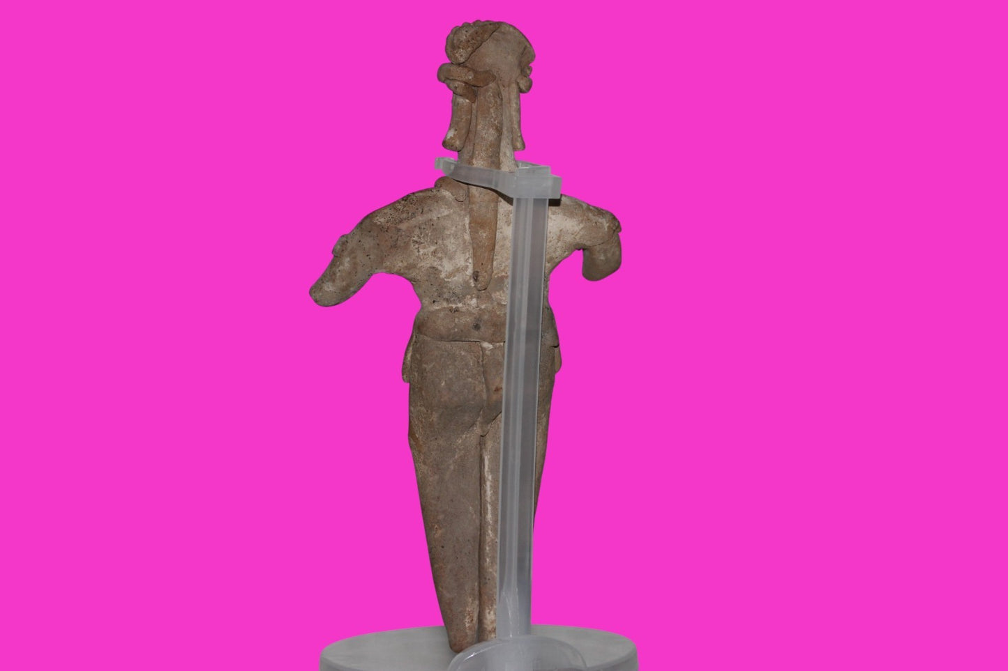 Pre Columbian Artifact 7 inch Shaft Tomb Figure Colima Mexico 100 BC COA 260