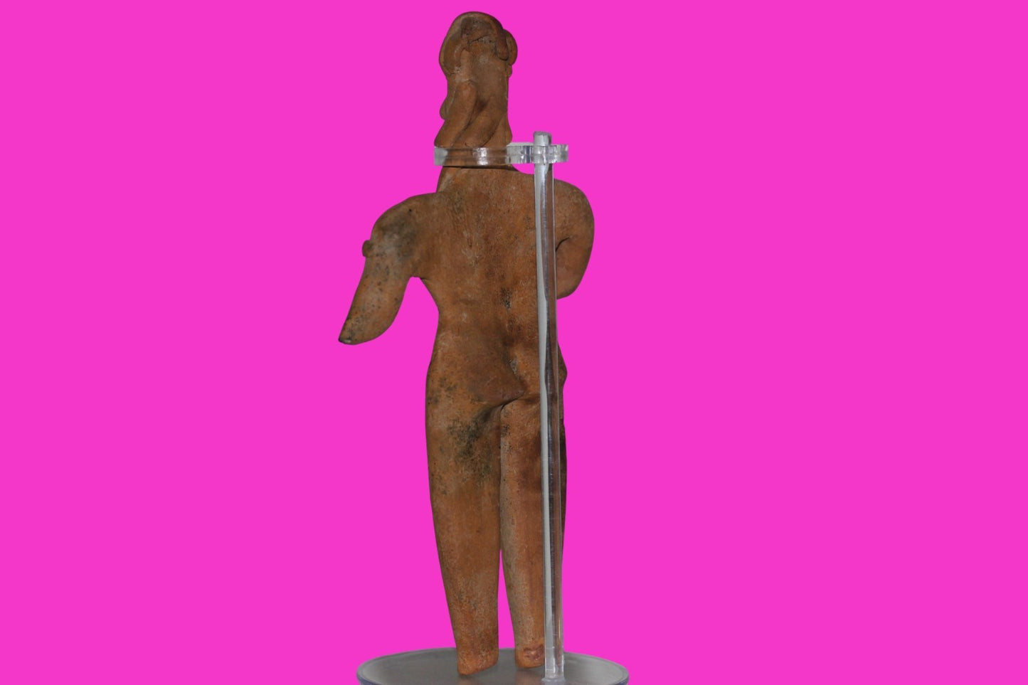 Pre Columbian Artifact Huge 8 Inch Tall Tomb Figure Colima Mexico 100 BC COA 232