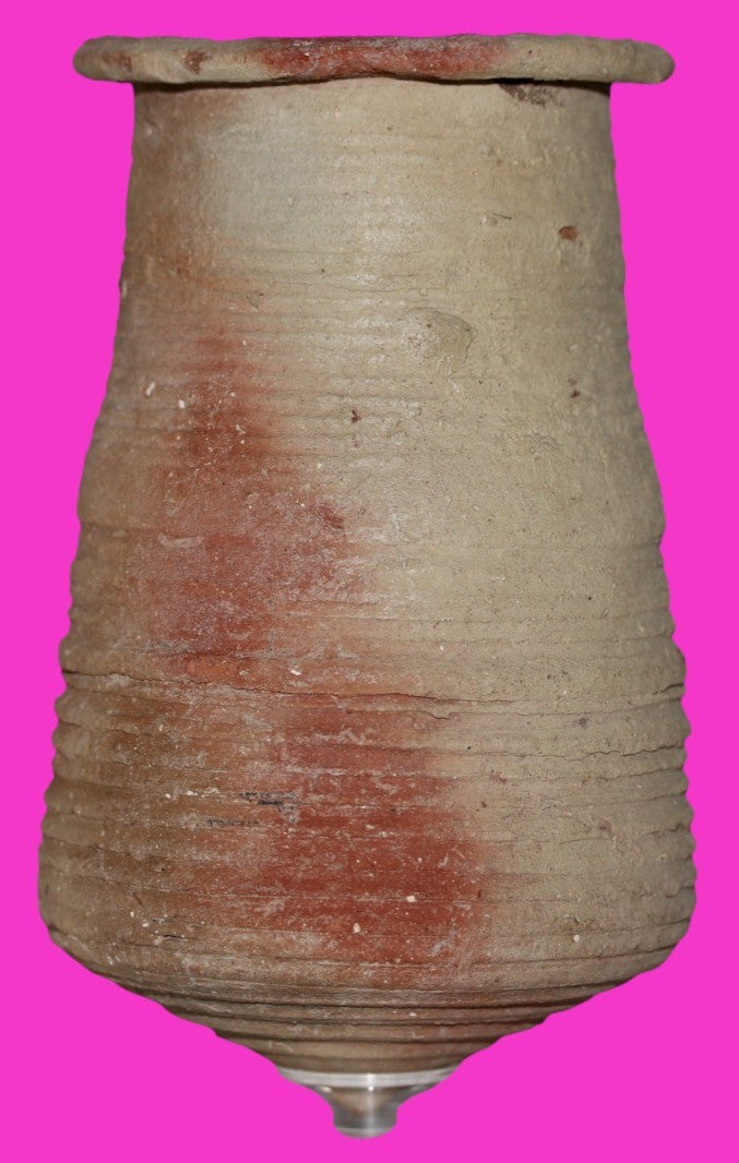 Holy Land Artifact Authentic Large Beaker Found in Israel 400 BC-600 AD COA J128