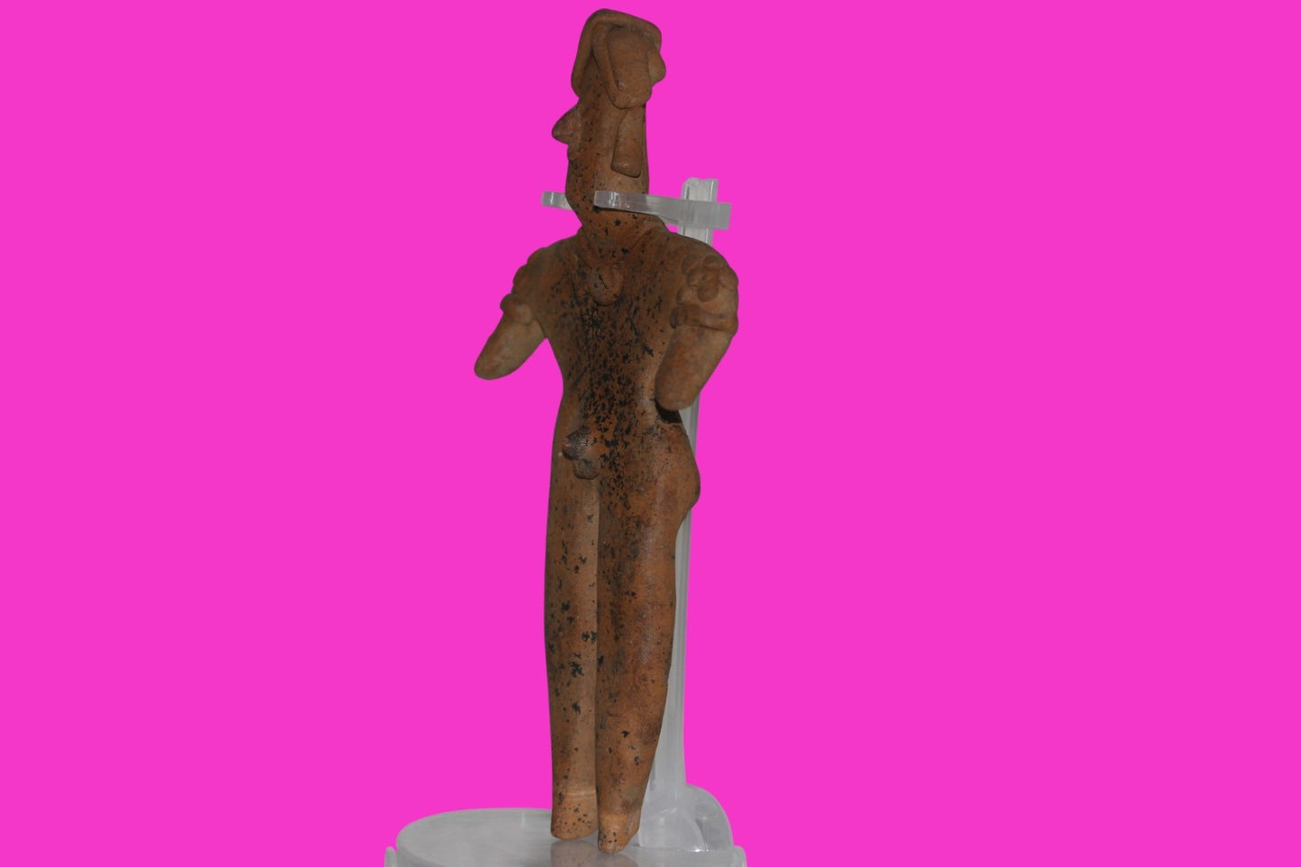 Pre Columbian Artifact 7 Inch Shaman Tomb Figure Colima Mexico 100 BC COA 234