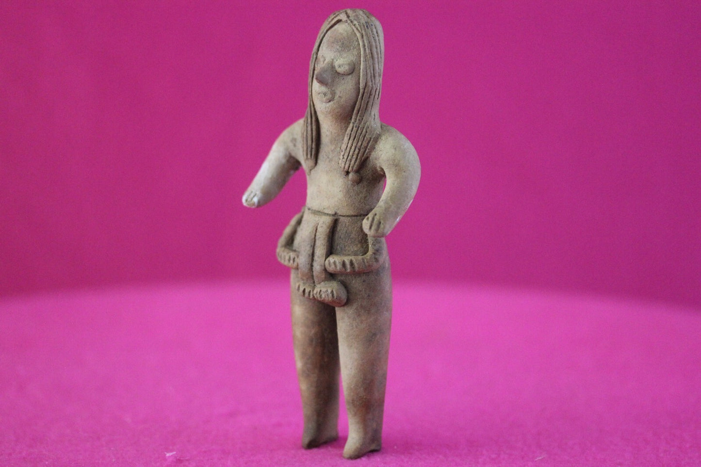 Authentic Pre Columbian Artifact Tomb Figure Colima Mexico 100 BC-250 AD COA 166