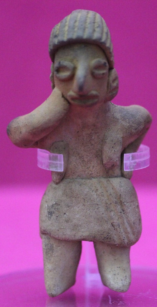 Authentic Pre Columbian Artifact Rare Grandma Tomb Figure Colima Mexico COA 148