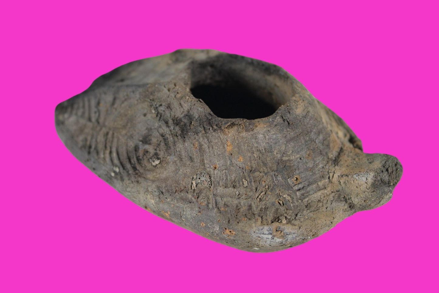 Ancient Holy Land Oil Lamp Artifact Jesus Christ Home Israel 300-600 AD COA 104