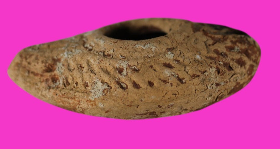 Ancient Holy Land Oil Lamp Artifact Jesus Christ Homeland 100 - 400 AD COA L04