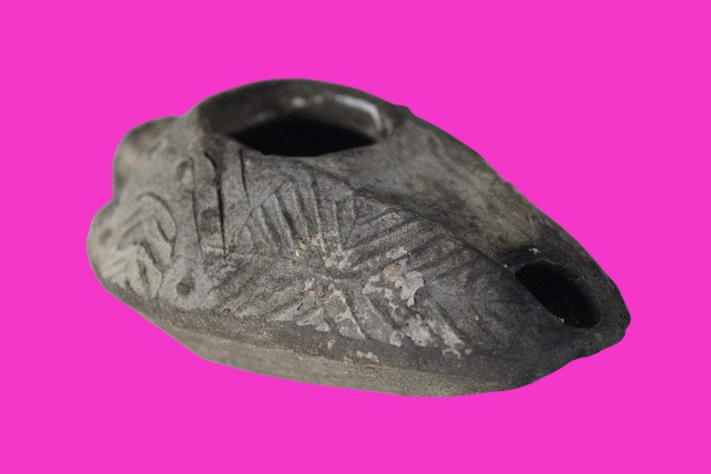 Ancient Holy Land Oil Lamp Artifact Jesus Christ Home 300-600 AD Israel COA 98