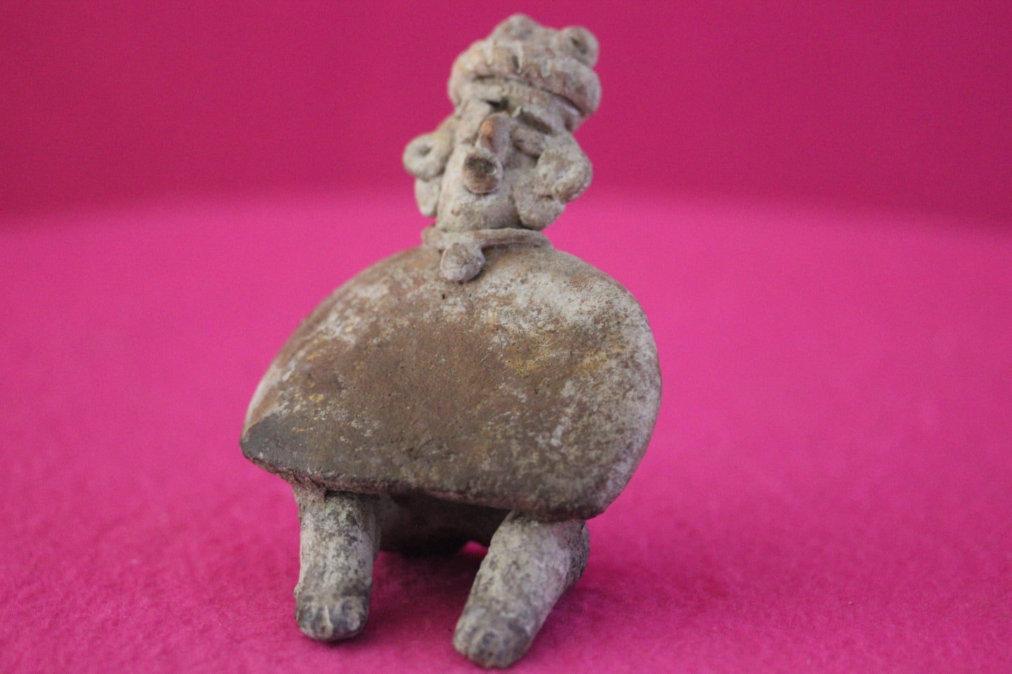 Pre Columbian Authentic Artifact Rare Skirted Tomb Figure Colima Mexico COA 183